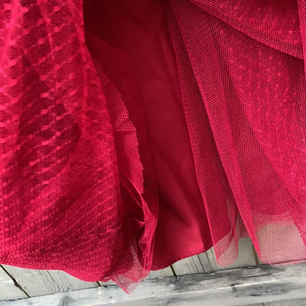 Express red evening dress sz. M - Picture 3 of 5